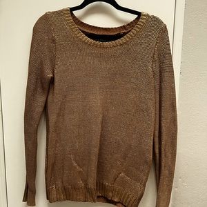 Rock & Republic Gold Shine Sweater in Size Small